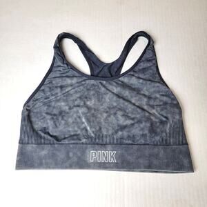 Pink Victoria's Secret Grey Sports Bra SZ Large